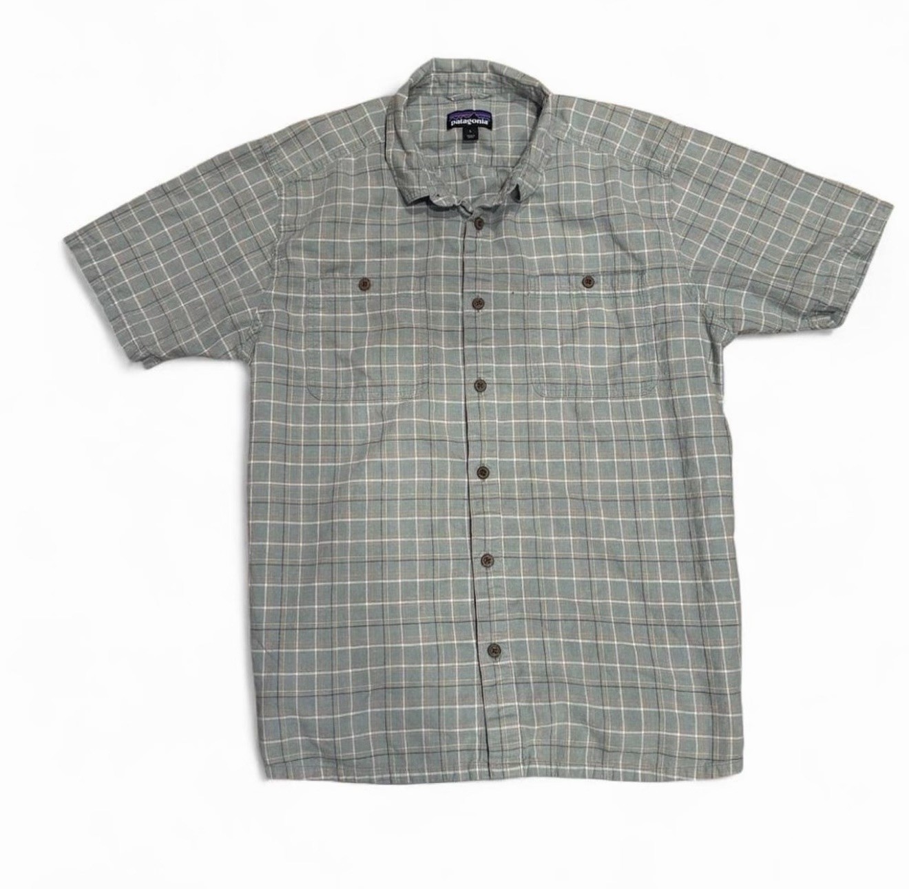 Patagonia Men’s Organic Cotton Plaid Shirt L Short Sleeve Button Down