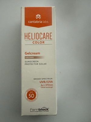 Heliocare Color Tinted Gelcream Sunscreen Brown SPF 50 Broad Spectrum Face 50 ml