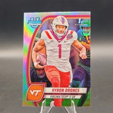 2024 Bowman U Chrome Kyron Drones 1st Chrome Refractor #119 Virginia Tech
