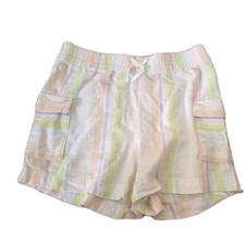 NEW Girls sherbert stripes Wonder Nation pull on summer shorts size XL 14 16