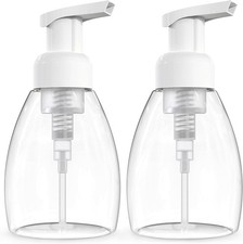 Foaming Soap Dispenser Pump Bottles, BPA Empty Refillable Plastic Container for