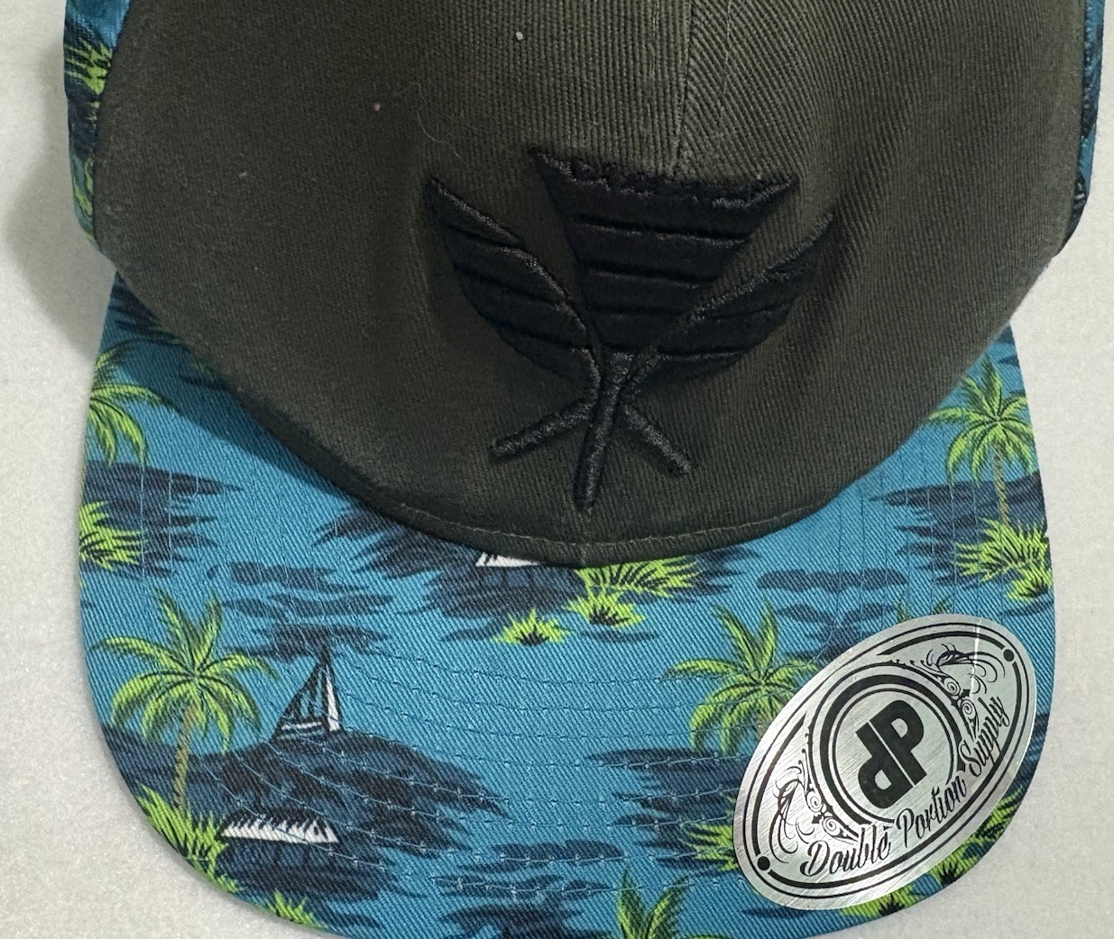 Double Portion Supply Snapback Hat ALOHA Floral T… - image 2