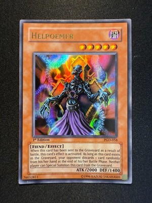 Yu-Gi-Oh 1. Auflage Asiatisch Englisch Helpoemer PGD-058 Ultra Rare
