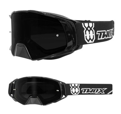 MX Goggles TWO-X Rocket Cross Goggles MX Enduro Black Tint Grey