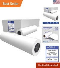 Crisp Imaging 36" x 300' CAD Bond Rolls - 20lb for Laser Printing Excellence
