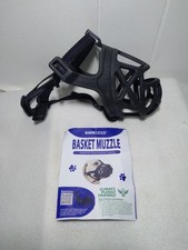 BARKLESS Dog Basket Muzzle Size 3 Medium Black Rubber New