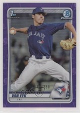2020 Bowman Draft Chrome Purple Refractor 143/250 CJ Van Eyk #BD-93 3a1