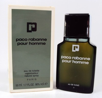 Vintage Paco Rabanne Pour Homme 1.7 oz / 50 ml Eau de Toilette Spray New in Box