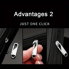 Universal Metal Zipper Pull Replacement Detachable Repair Kit for Backpacks Bags