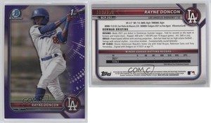 2022 Bowman Chrome Prospects Purple Refractor /250 Rayne Doncon #BCP-202