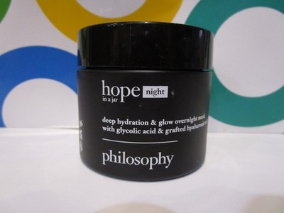 PHILOSOPHY ~ HOPE NIGHT IN A JAR GLOW OVERNIGHT MASK ~ 2 OZ
