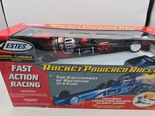 Red 2003 Estes Rocket Powered Racer / Dragster  launch system.
