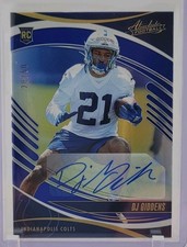 2025 Panini Absolute DJ Giddens #118 Signatures Auto RC /50 Colts SP