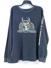 Realtree Long Sleeve T-shirt Men's Size Large Gray