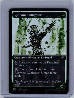 Rustvine Cultivator Showcase Step-and-Compleat Foil 455 All Will Be One MTG LP