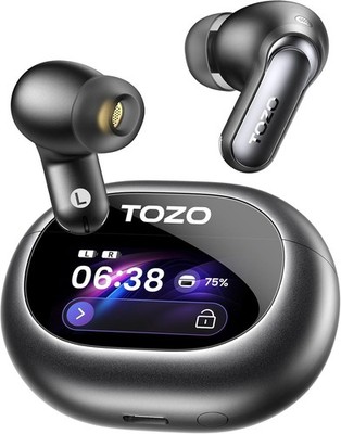 TOZO NC20 Pro Active Noise Cancelling Wireless Earbuds, Smart LCD Screen | LDAC 