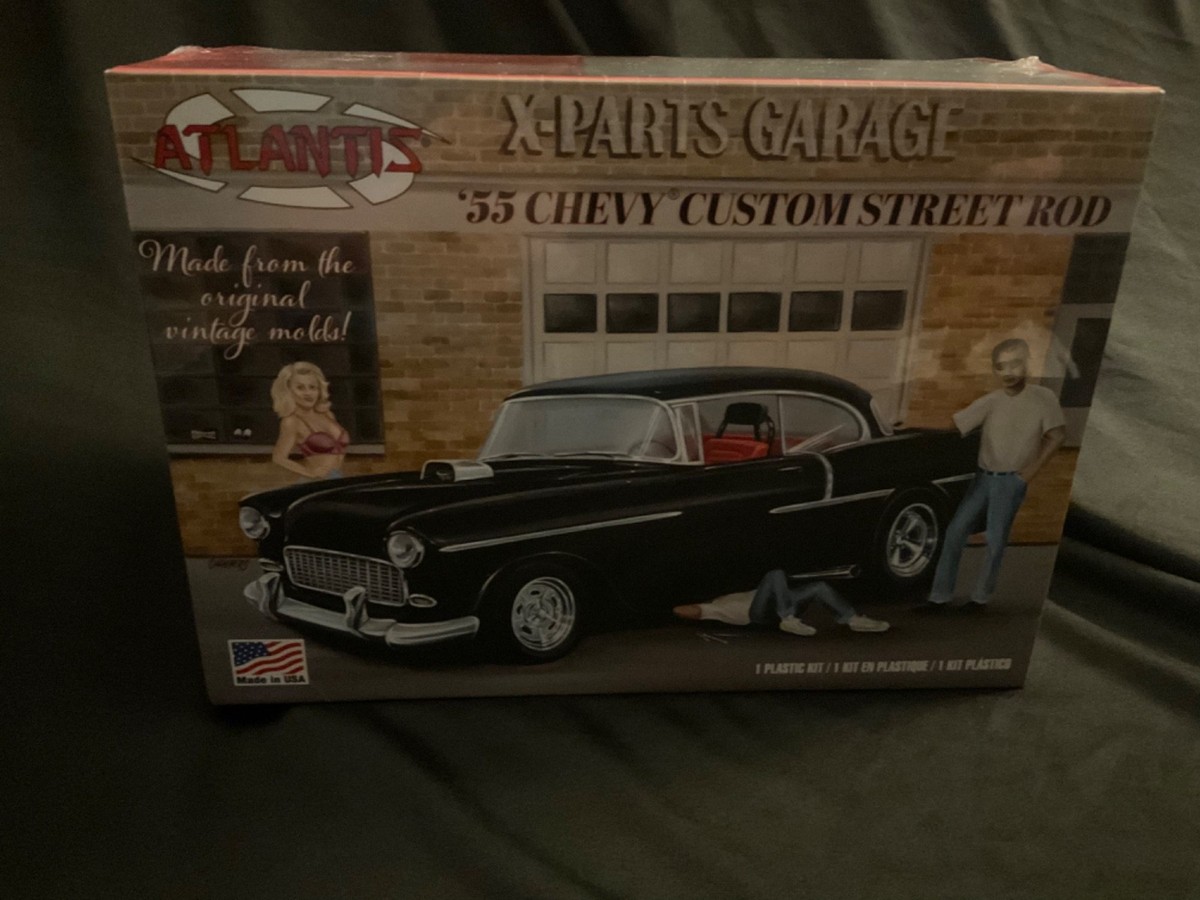 Atlantis 1955 Chevy Custom Street Rod X-Parts Garage 1:25 model
