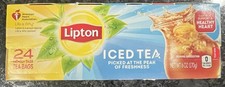 Lipton Iced Tea Bags Picked At The Peak of Freshness 6 oz 24 Count 08/2026