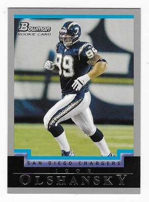 2004 Bowman Rookie Igor Olshansky San Diego Chargers Football Card #152 RC