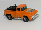 Vintage Hot Wheels Blackwall 1977 56 Hi Tail Hauler Orange Truck w/Motorcycles