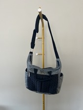 Ergobaby Navy Blue Baby Diaper Bag Adjustable Strap Multiple Pockets Zipper