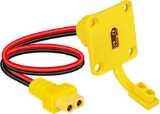 XT60 Male to Female Mount Panel Cable, 12AWG Gold Plated XT60 Male Plug with Mou