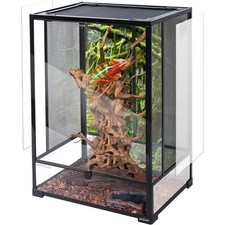 67 Gallon Tall Glass Reptile Terrarium 24" x 18" x 36" Double Hinge Door Screen