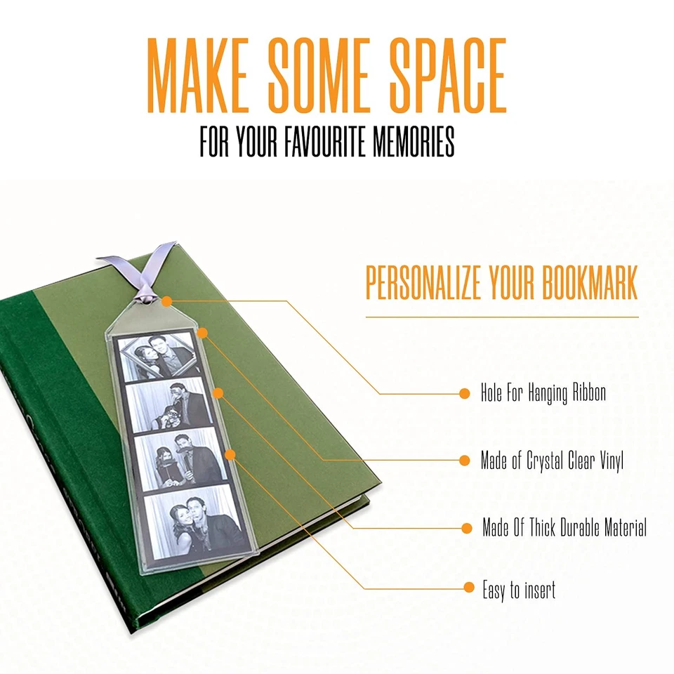 | Прозрачные конверты для закладок 2,5x7 (50 штук) | Пластиковые конверты для закладок для фотографий... - Изображение 2 из 4