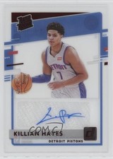 2020-21 Panini Clearly Donruss Rated Rookie Red 43/49 Killian Hayes Auto nv6