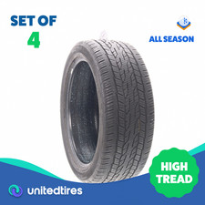 Set Of 4 Used 27545r22 Continental Crosscontact Lx20 108v - 8-8.532 Set Of 4 Used 27545r22 Continental Crosscontact Lx20 108v - 8-8.532