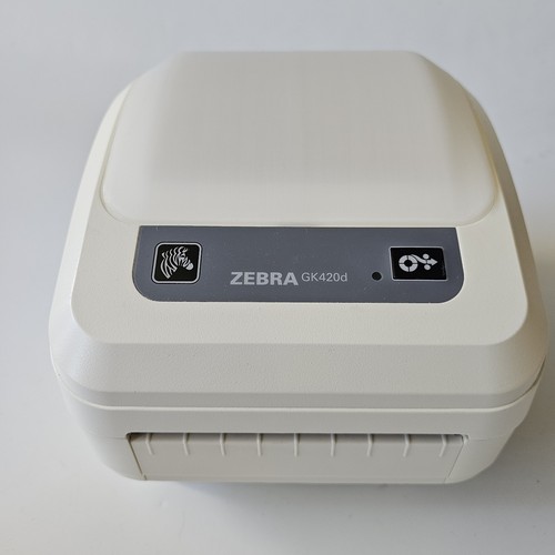 Zebra GK420d Alimentatore stampante termica etichette rete cavo USB 4x6" etichette 87 - Foto 2 di 7