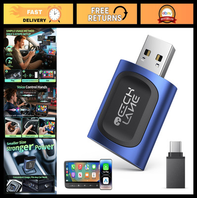 2026 Upgraded 2-in-1 Wireless CarPlay Adapter & Android Auto Wireless Adapter, B