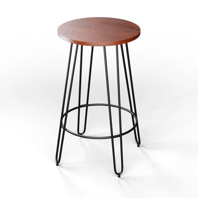 Bistrotisch Bartisch Tresentisch Holz Esstisch Küchentisch Gartentisch Braun  - Bild 1 von 4