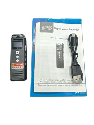 Digital Voice Recorder with USB cable