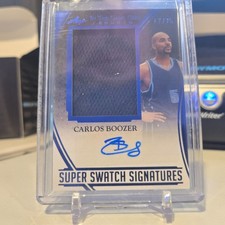 2025 Leaf In The Game Used SUPER SWATCH SIGNATURES AUTO CARLOS BOOZER #17/25
