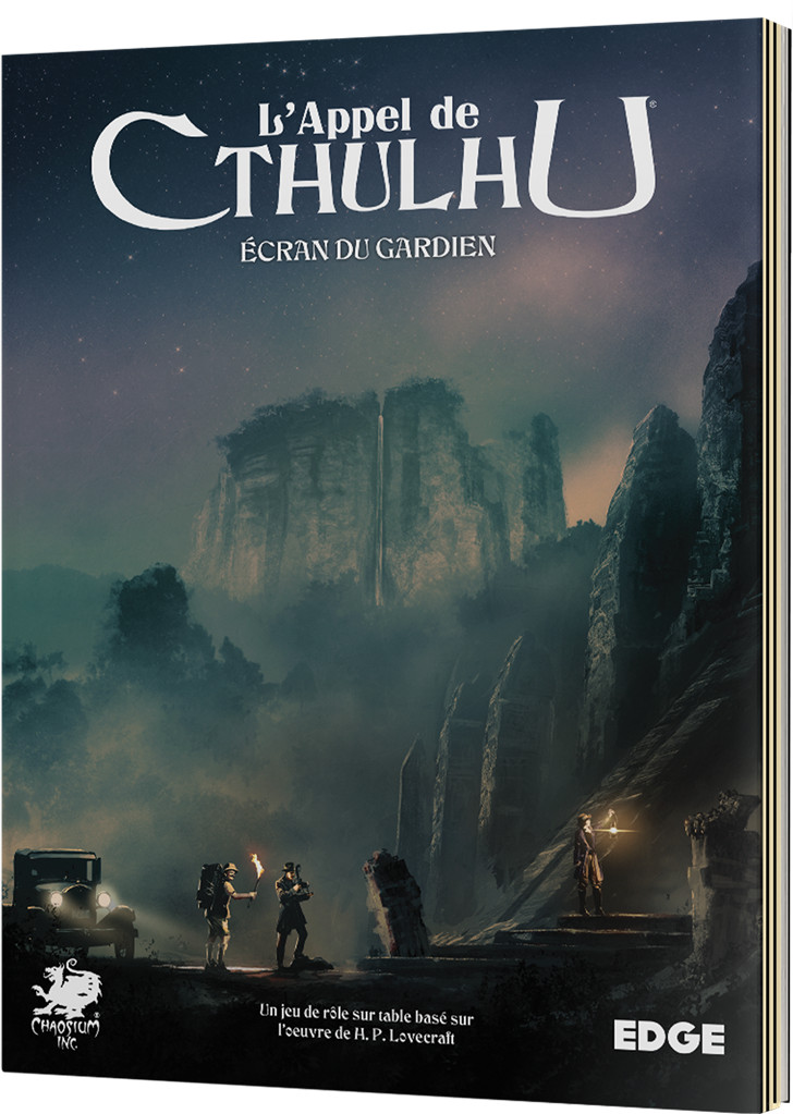 L'Appel de Cthulhu Les Accessoires du Gardien écran de jeu de rôle d'horreur avec livre de scénarios