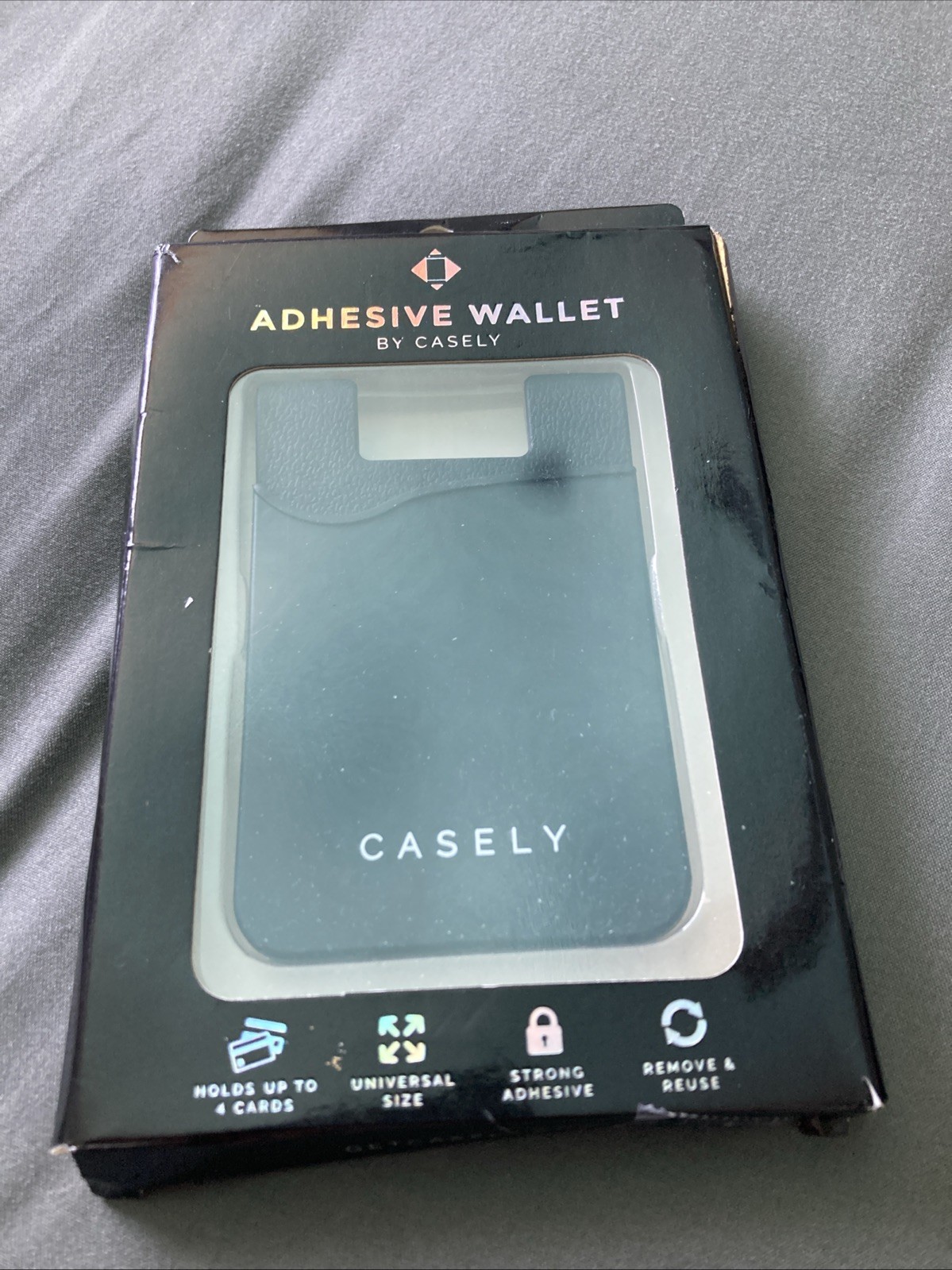 Casely Sticky Wallet For Phone In Box