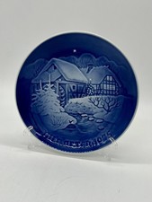 Bing & Grondahl 1975 Christmas At The Old Water Mill Limited Edition Plate