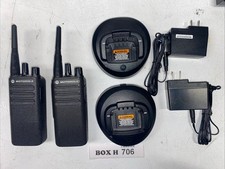 2 Used MOTOROLA CP100d UHF Digital Radios AAH87YDC9JA2AN