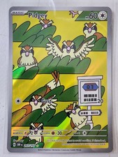 Pidgey Holo Illustration Rare Card 207/197 Sv03: Obsidian Flames