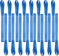 16 Pack 1"X18" Soft Loop Motorcycle Tie down Straps 3600Lbs Load Capacity Tie-Do