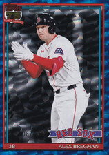 Alex Bregman 2026 Topps Series 1 1991 #T91-70 Blue Crackle Foil /150 - Red Sox