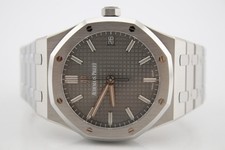 Audemars Piguet Royal Oak 41mm Stainless Steel Auto Grey Dial Watch 15500ST