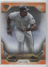 2020 Topps Triple Threads Amber 181/199 Frank Thomas #23 HOF p1b
