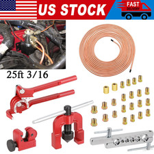 26Pack 3/16" Brake line kit Include 25 FT Copper-Plated Brake Lines with Fitting