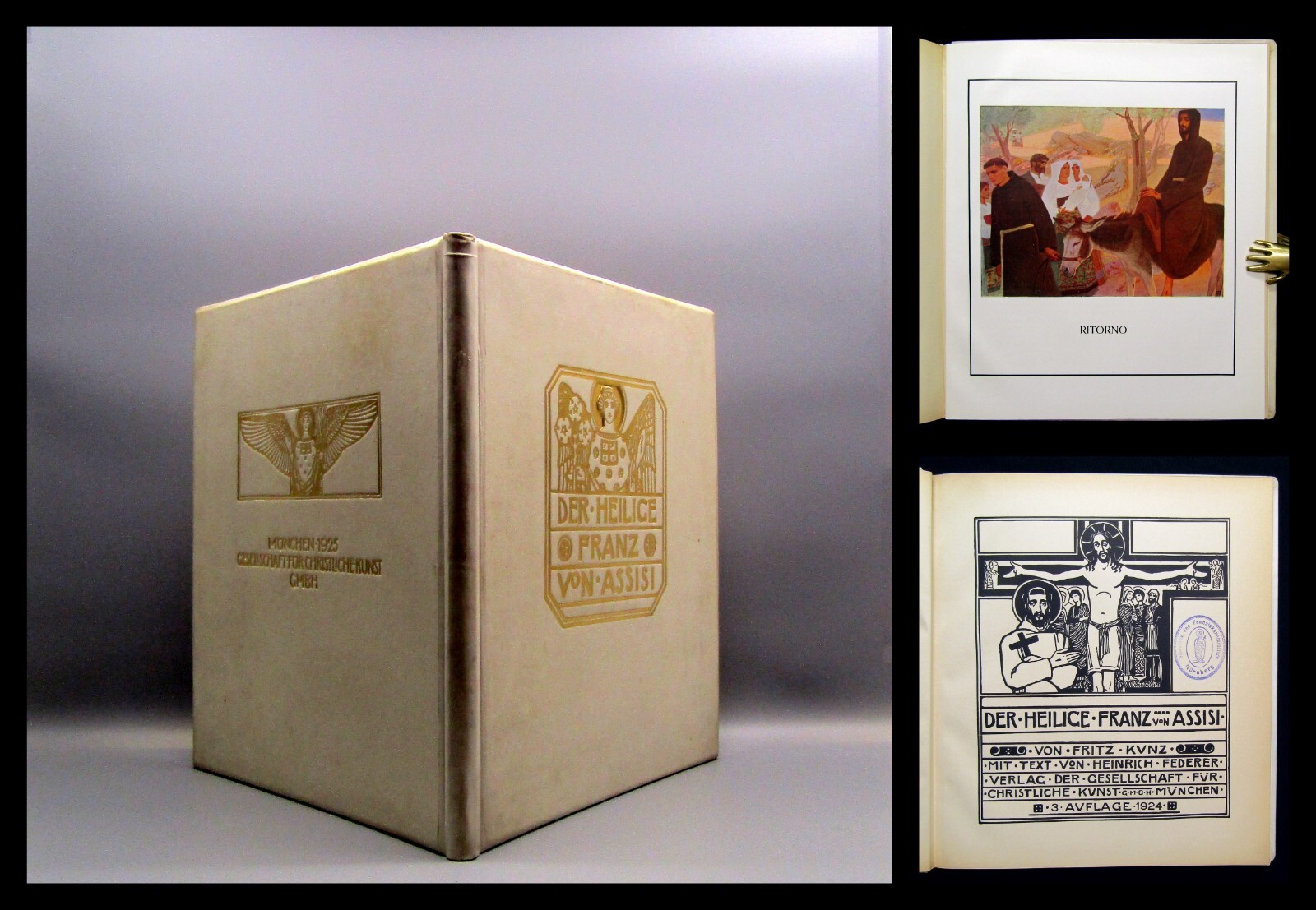Kunz, Franz Der Heilige Franz von Assisi Text von Heinrich Federer 1924