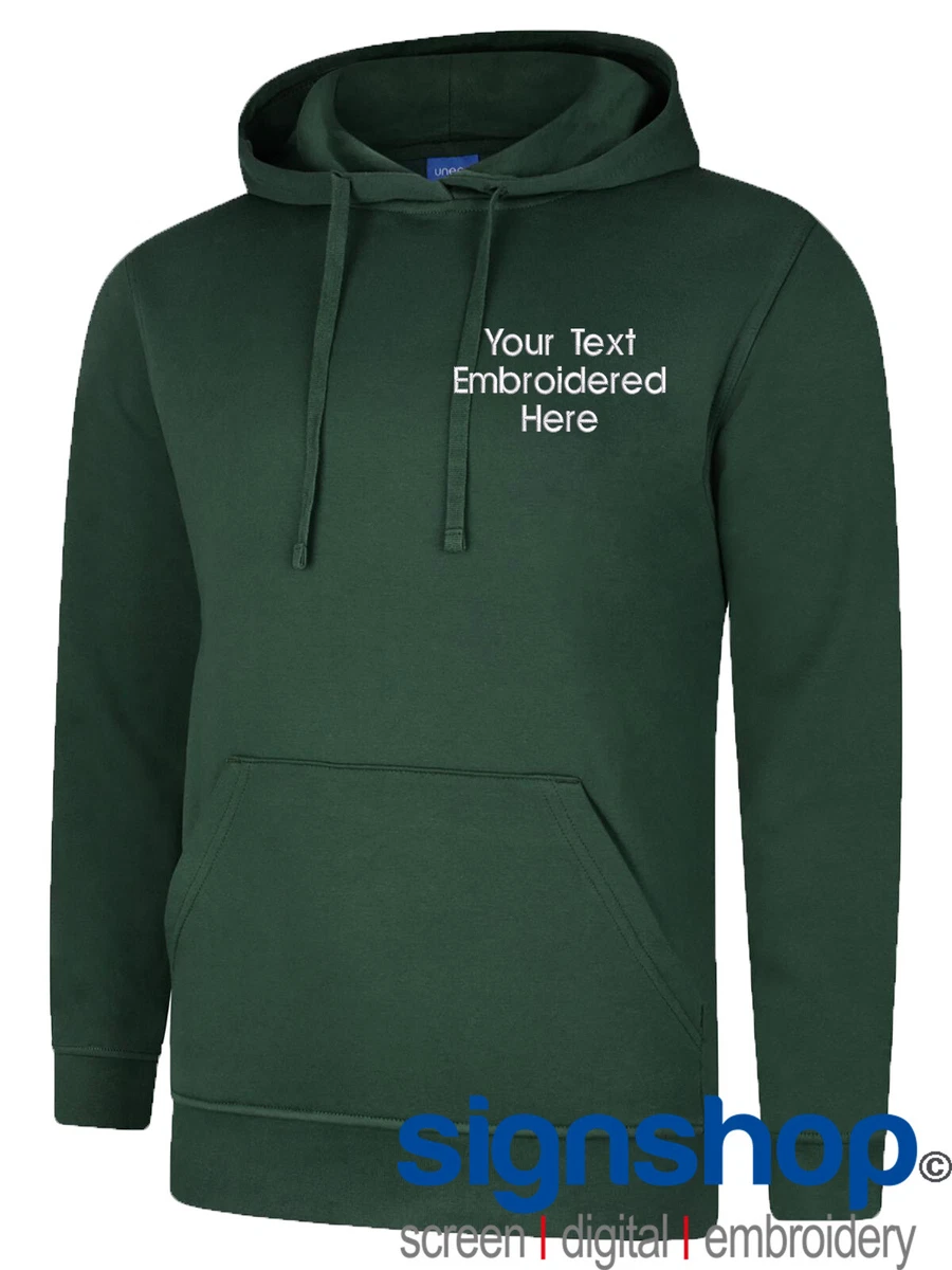 UNEEK UX4 Bordada Alta Calidad Sudor Sudadera TEXTO PERSONALIZADO GRATUITO