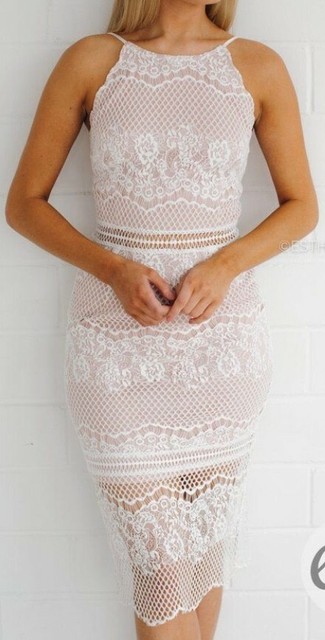 ebay white lace dress