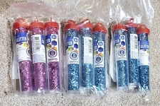 Lot Of 9 Tubes Of Horizon Group USA Multi Color Glitter .6 oz NEW