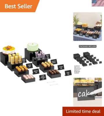 8PSC Buffet Risers, Food Risers for Buffet Table, Display Stand for Catering ...